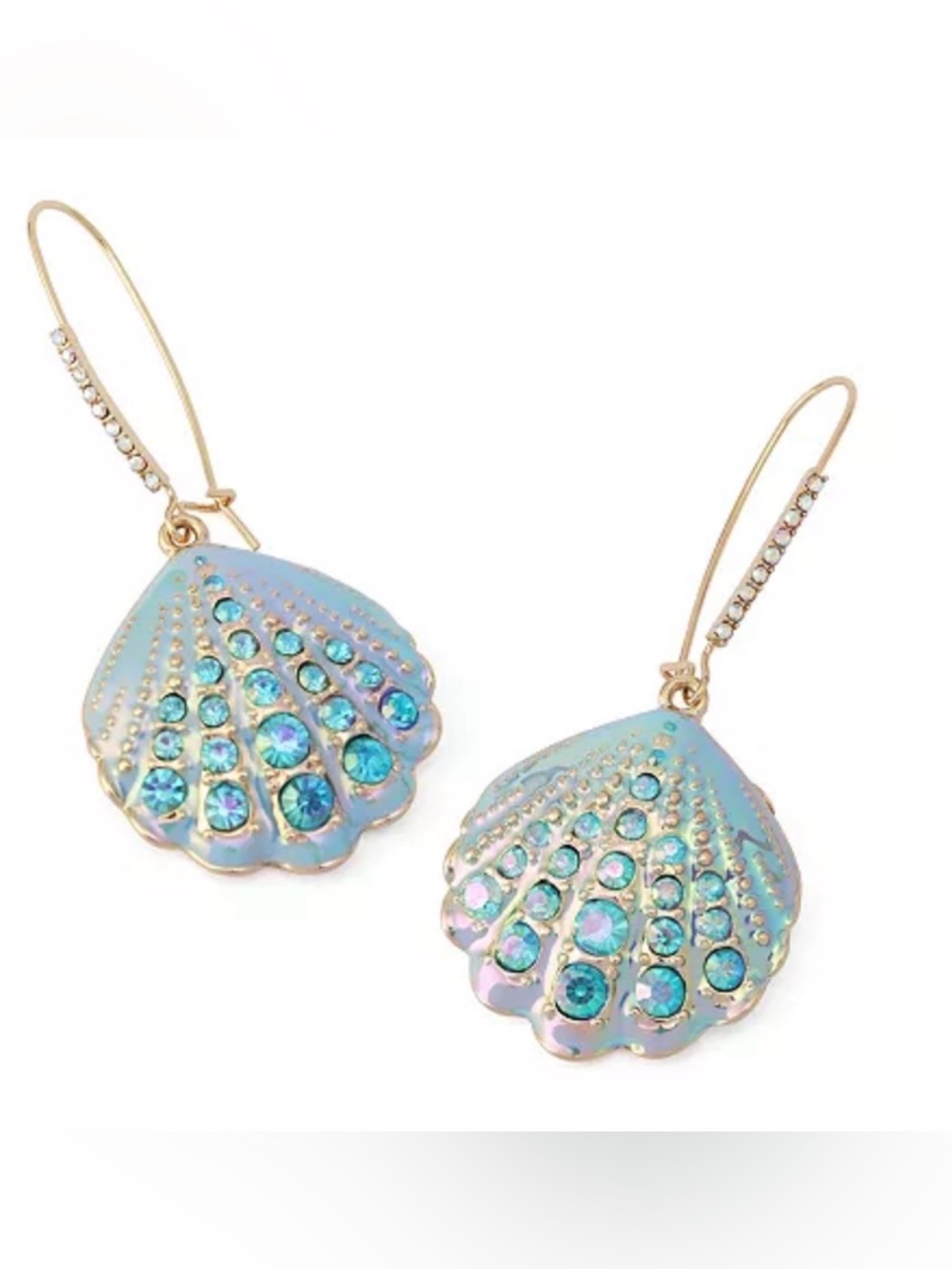 Betsey Johnson
Faux Stone Shell Dangle Earrings